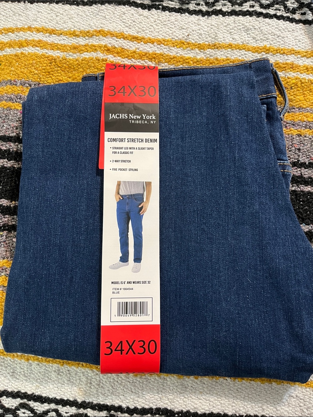JACHS New York Men’s Straight Stretch Jeans